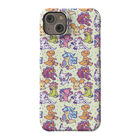 Digital Monsters Pattern Phone Case